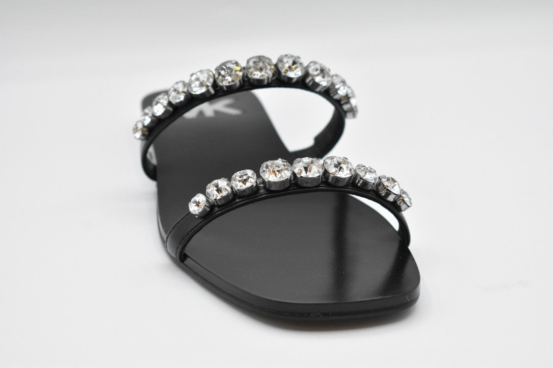 Michael Kors Black Leather Sandals