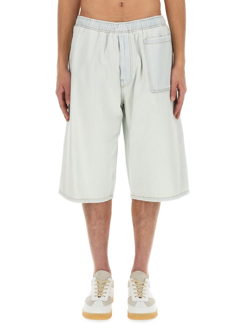 Mm6 By Maison Margiela Denim Bermuda Shorts