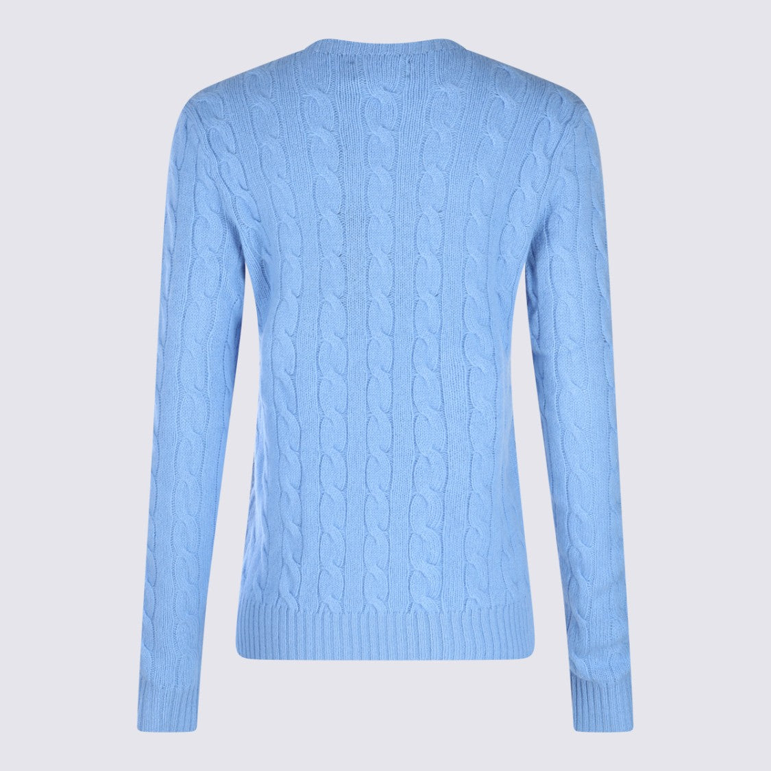 Polo Ralph Lauren Cable Knit Sweater With Crew Neckline And Ribbed Details