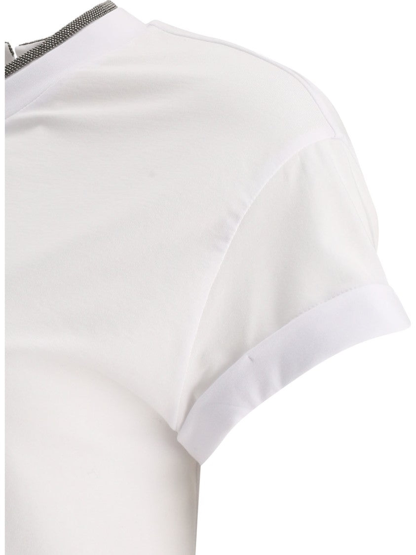 Brunello Cucinelli Relaxed Fit Cotton-Elastane Blend T-Shirt