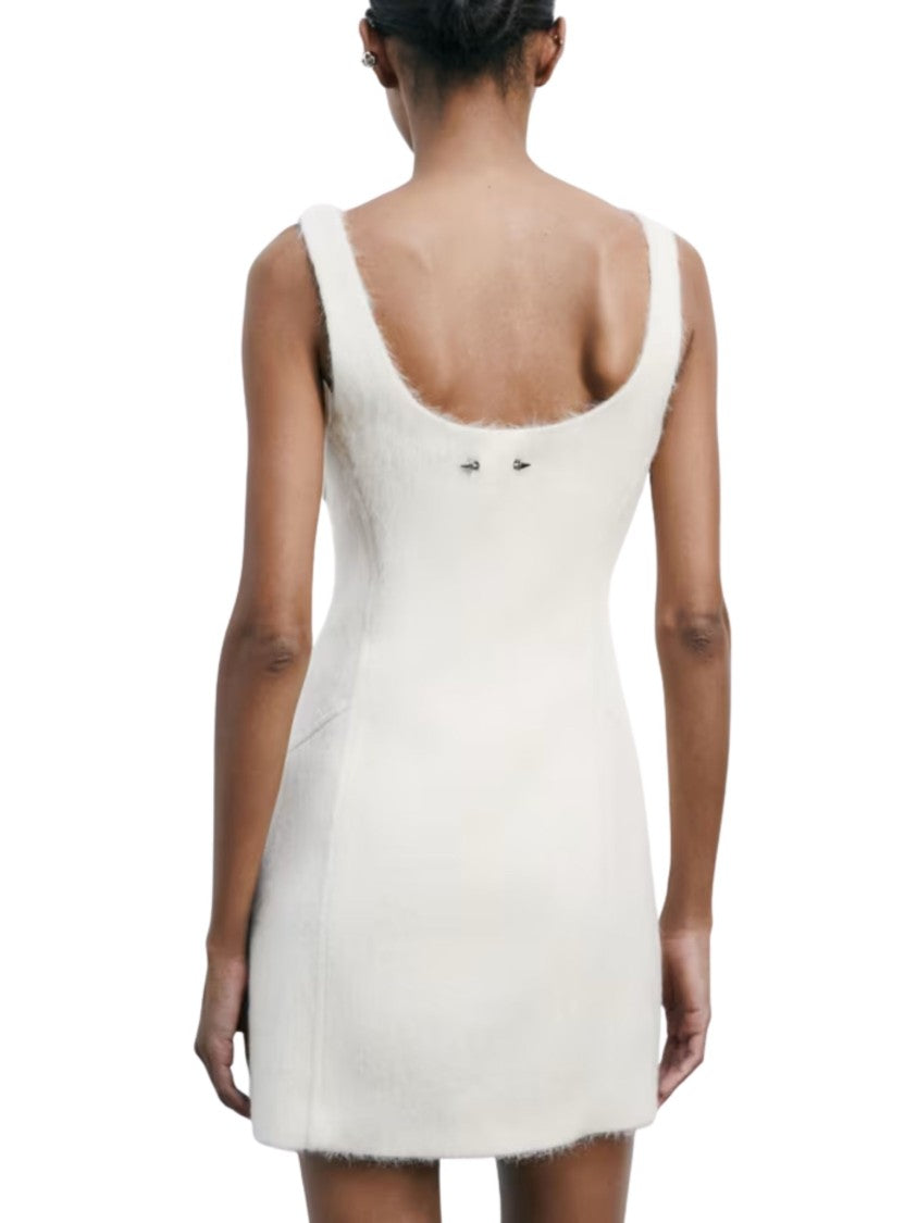 Patrizia Pepe Soft Mini Dress In Wool Blend