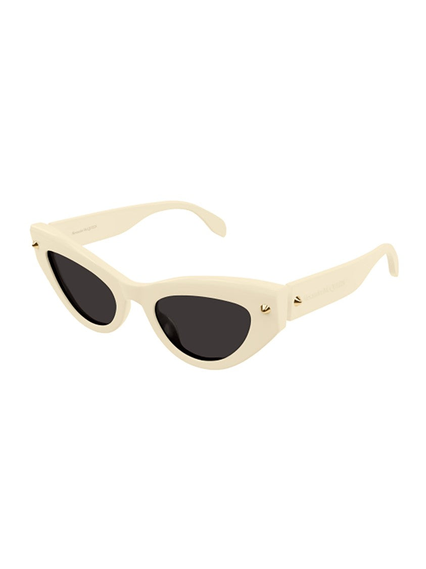 Alexander Mcqueen White Am0407s Cat-Eye Acetate Sunglasses