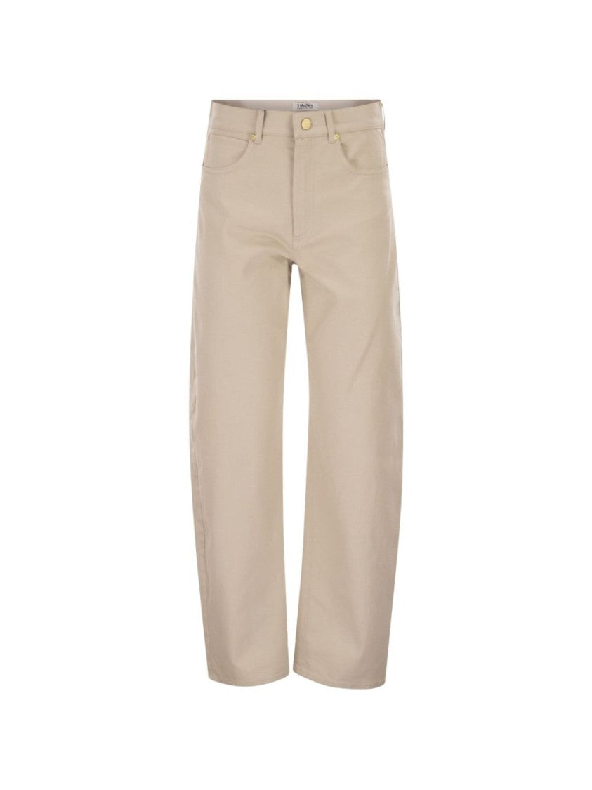 Max Mara Light Beige Straight-Leg Jeans