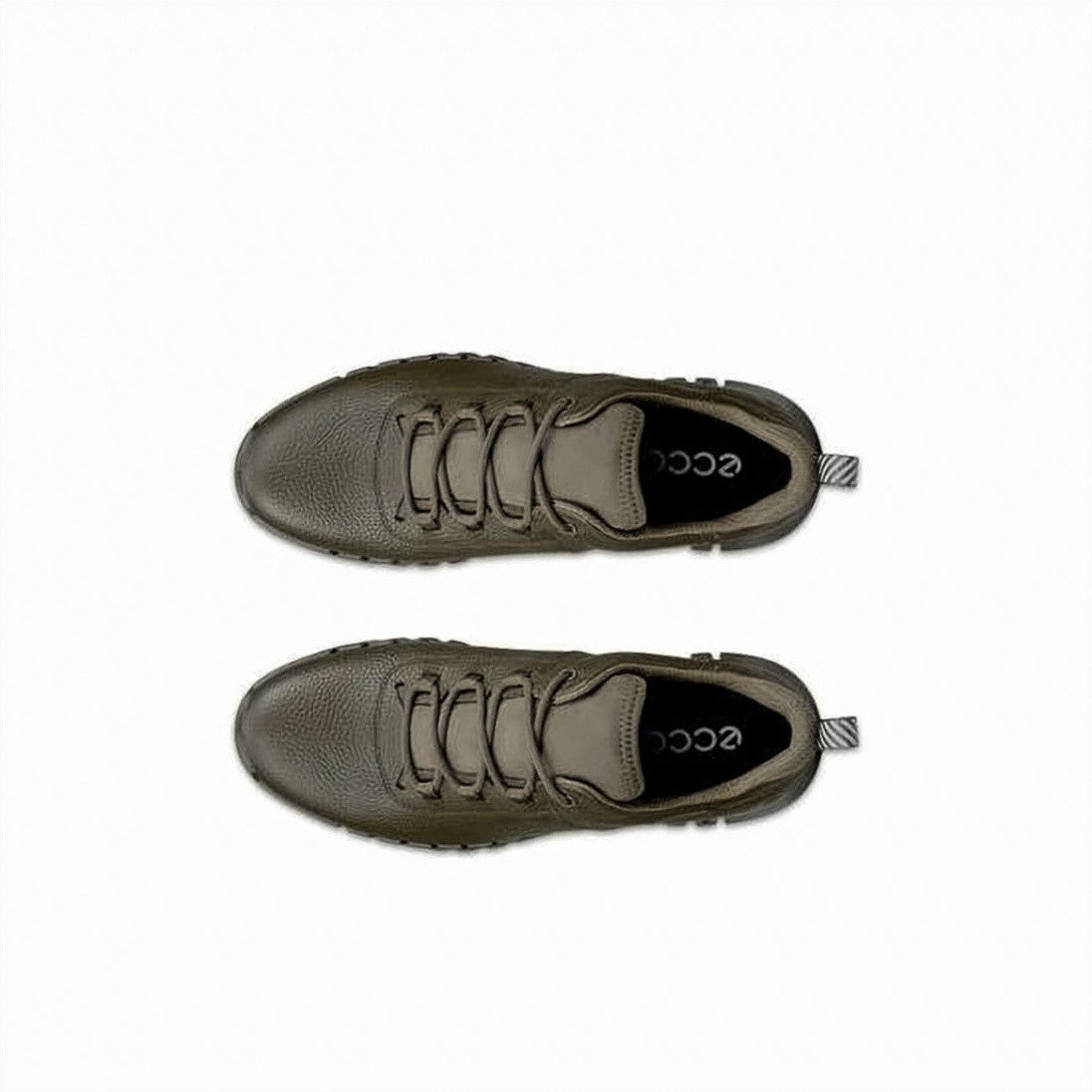 Ecco Textured Leather Sneakers With Unique Segmented Sole Design