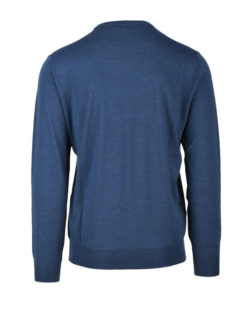 Filippo De Laurentiis Crew Neck Pullover In Exquisite Extrafine Merino Wool