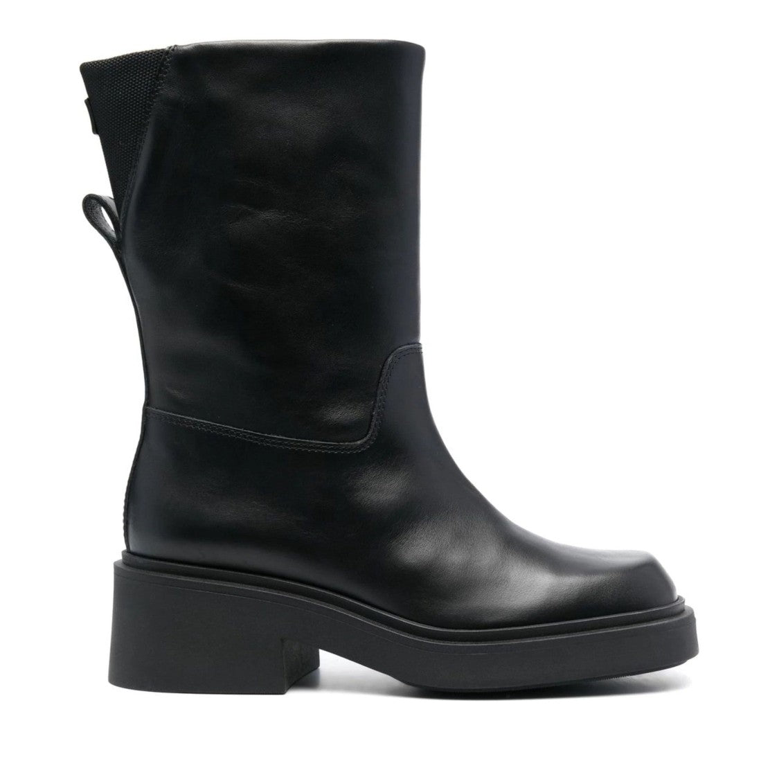 Furla Black Attitude Minimalist Leather Ankle Boots