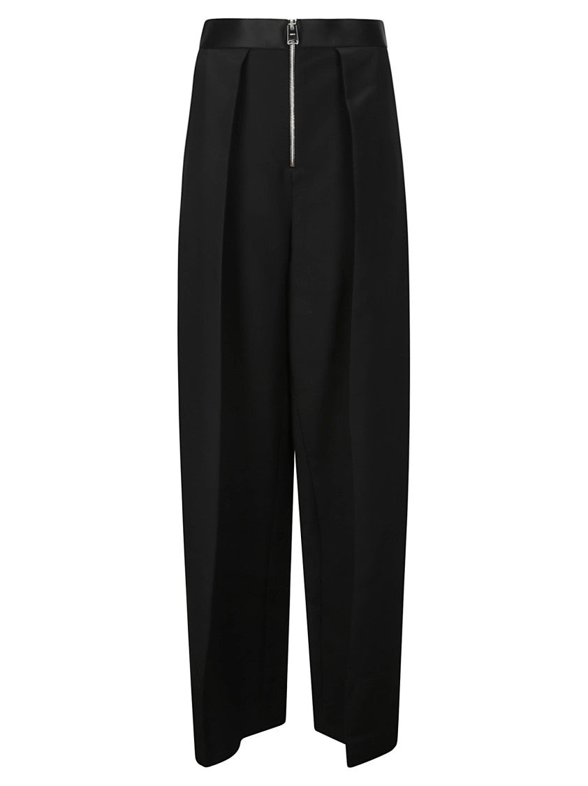 Khaite Marnie High-Waisted Wide-Leg Trousers