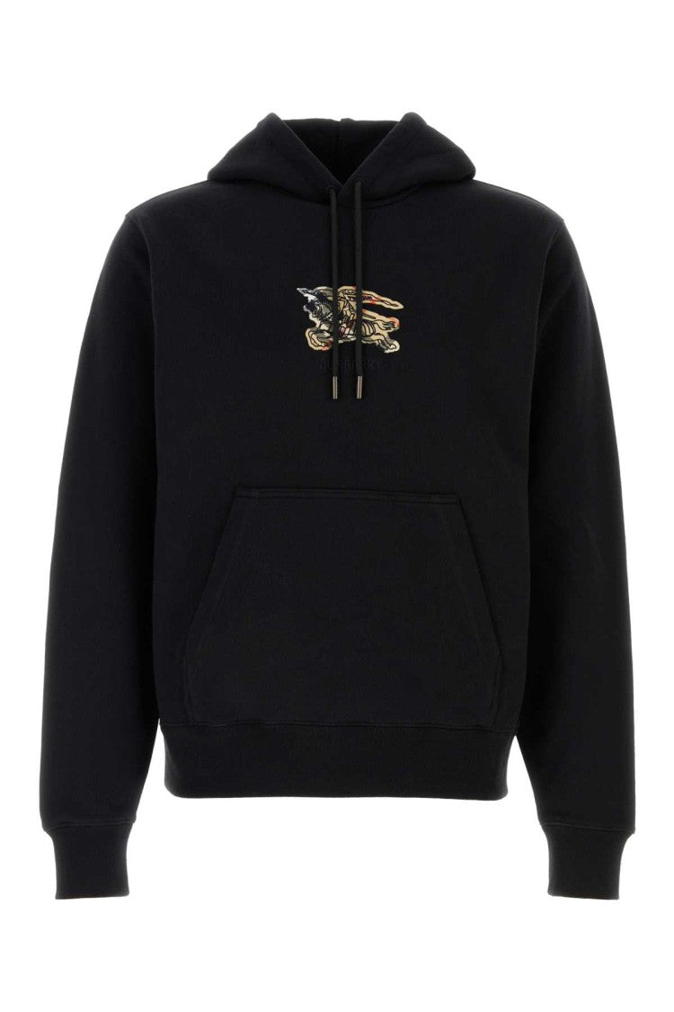 Burberry Relaxed Fit Black Cotton Sweatshirt