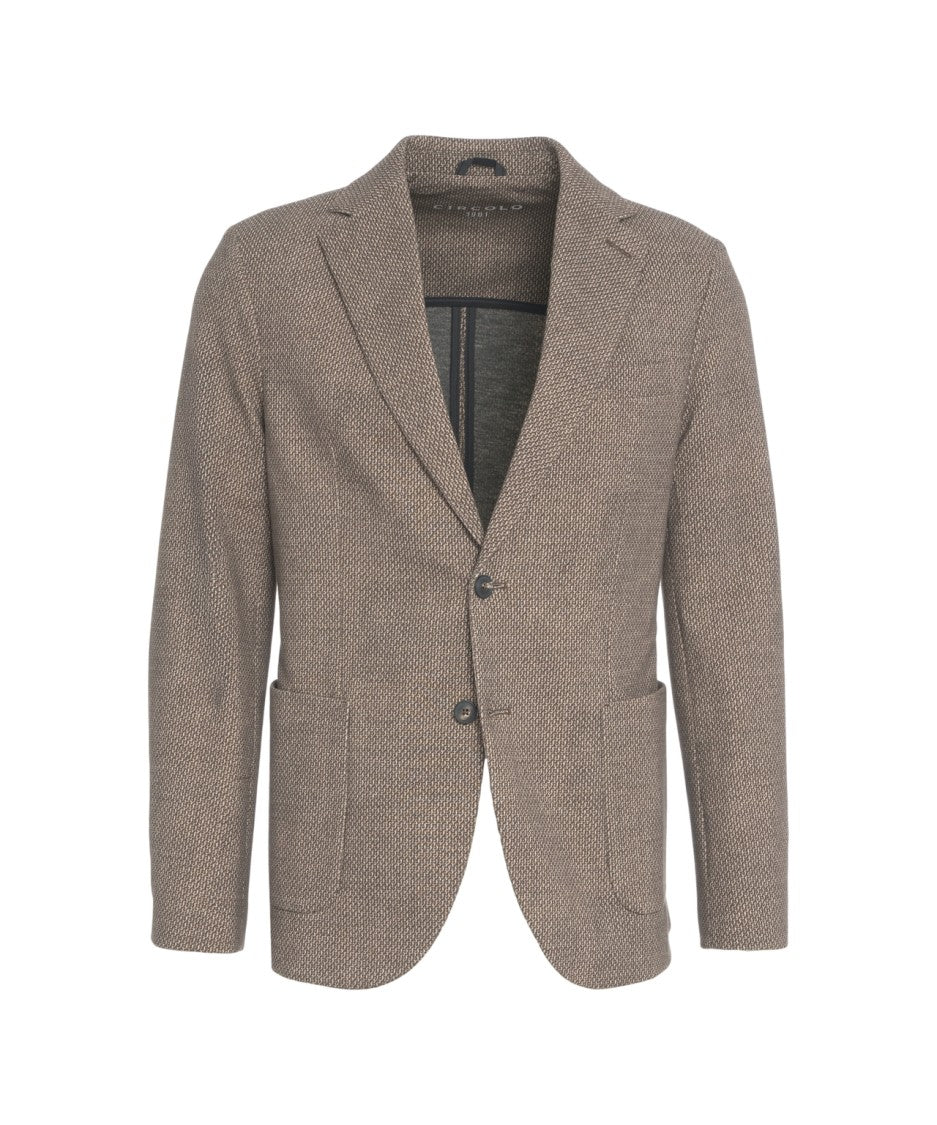 Circolo 1901 Single-Breasted Circolo 1901 Blazer With Textured Weave