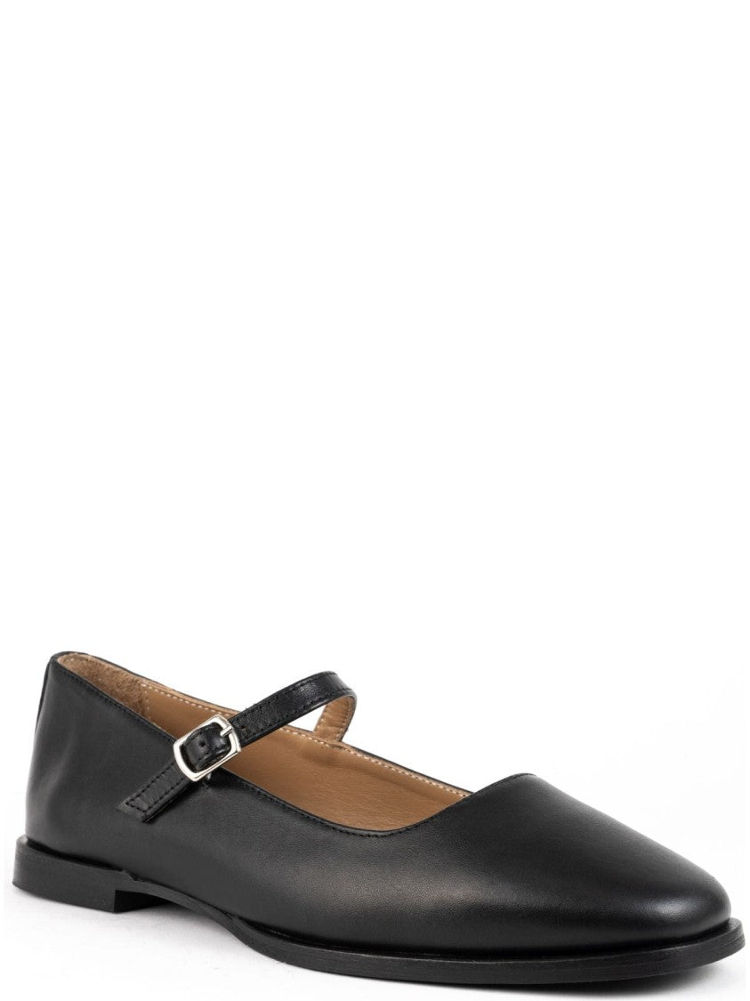 Sergio Moretti Pointed-Toe Ballerinas With Delicate Instep Strap