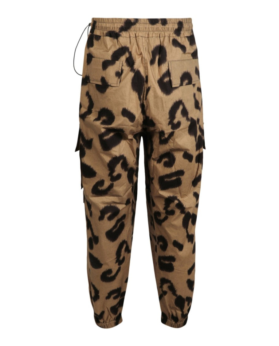 Stella Mccartney Leopard Print Drawstring Jogger Trousers With D-Ring Accents