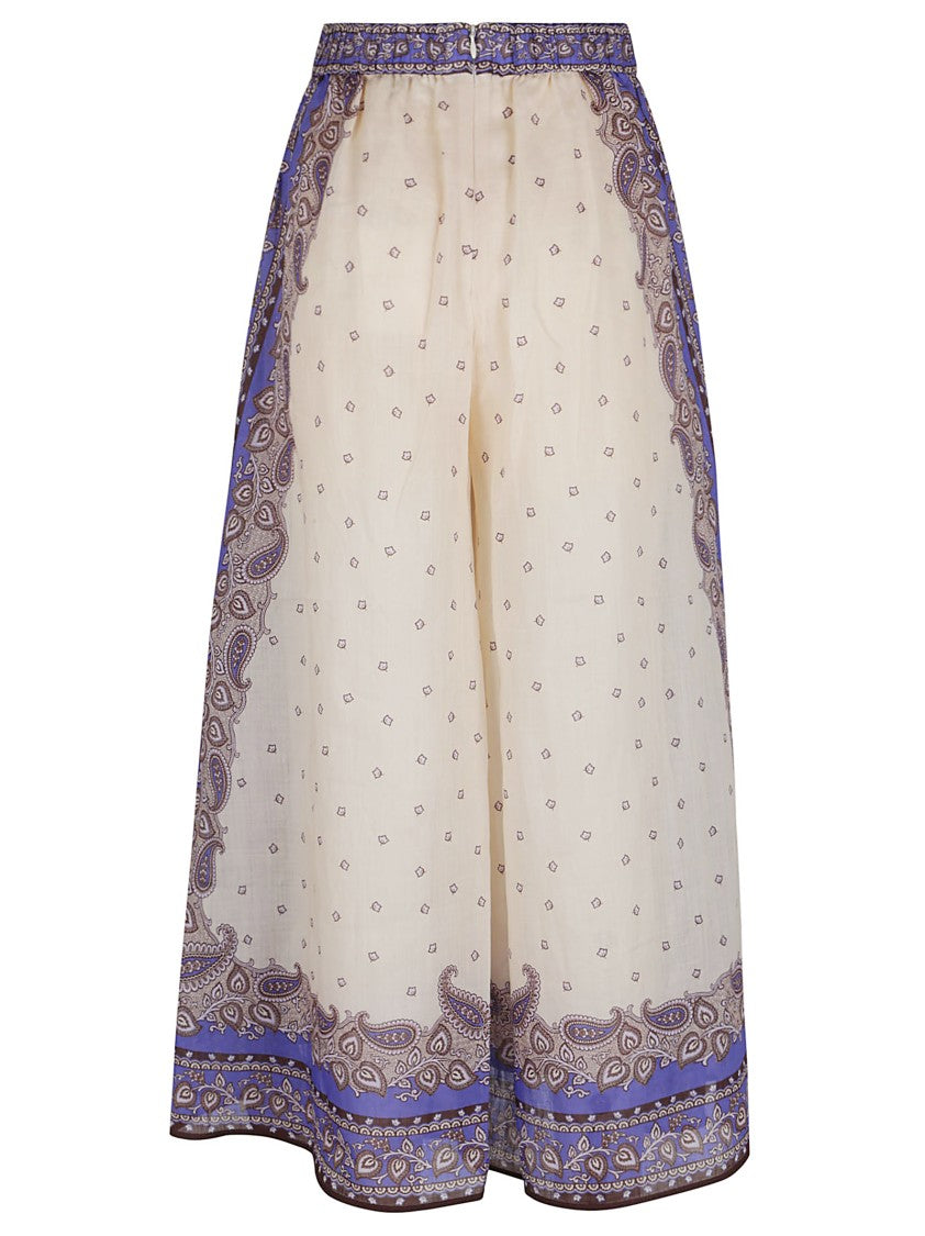 Zimmermann Maxine Wide Leg Cropped Pant