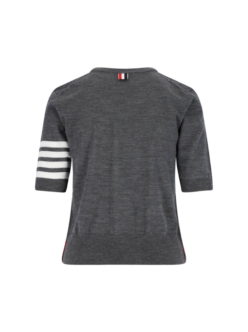 Thom Browne "4-Bar" Sweater – Grey
