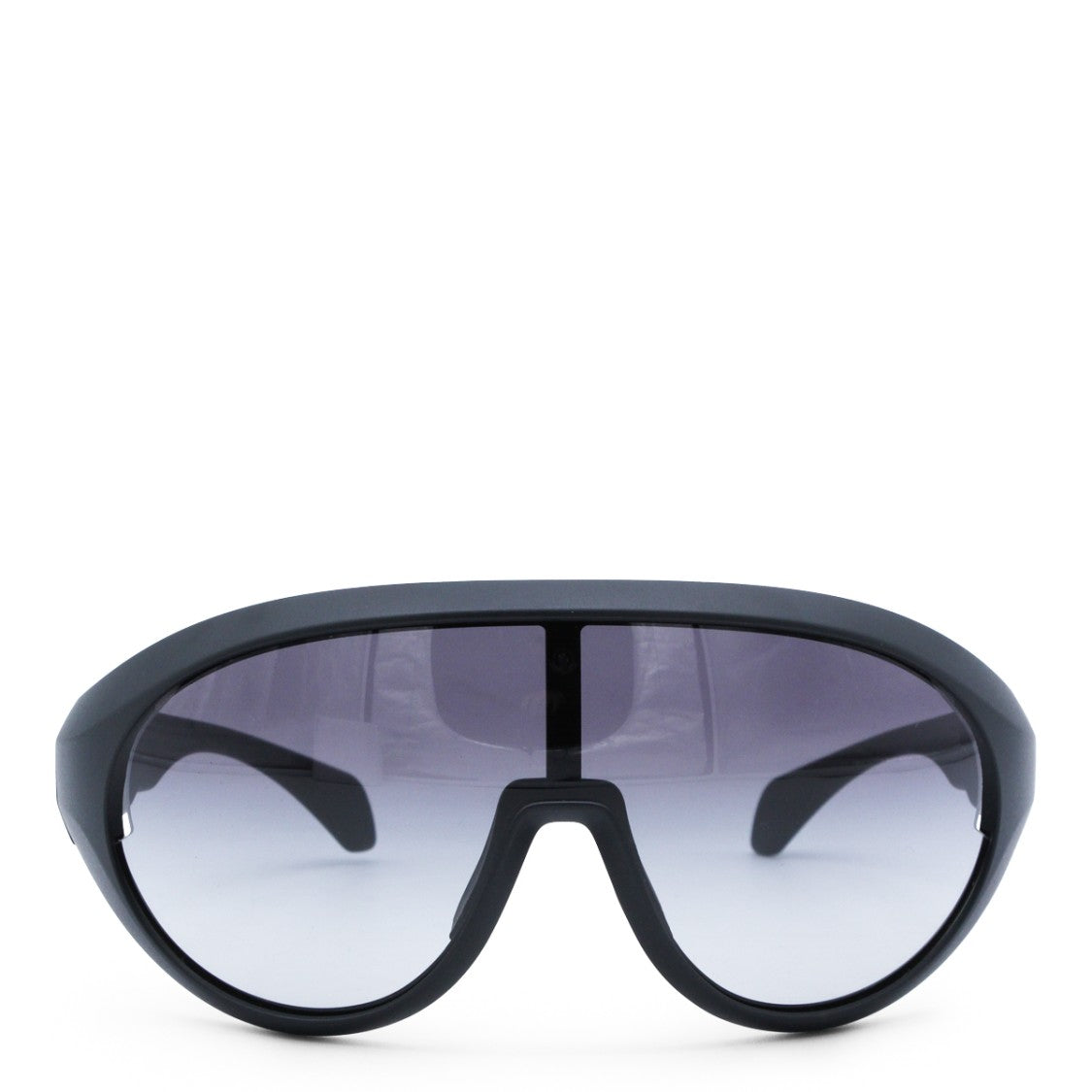 Moncler X Rick Owens Bold Grey Oval Sunglasses With Gradient Lenses