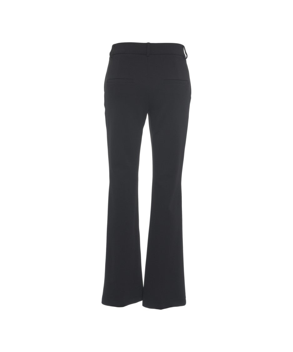 Cambio Flared Trousers With Stitched Pleats