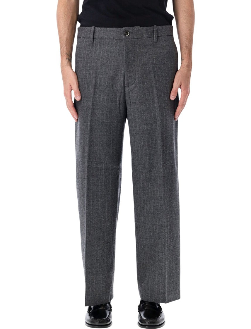 Nine In The Morning Thiago Pinstripe Straight-Leg Casual Pants