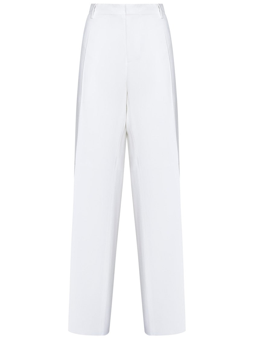 Dsquared2 Wide-Leg Trousers In Soft Stretch Viscose
