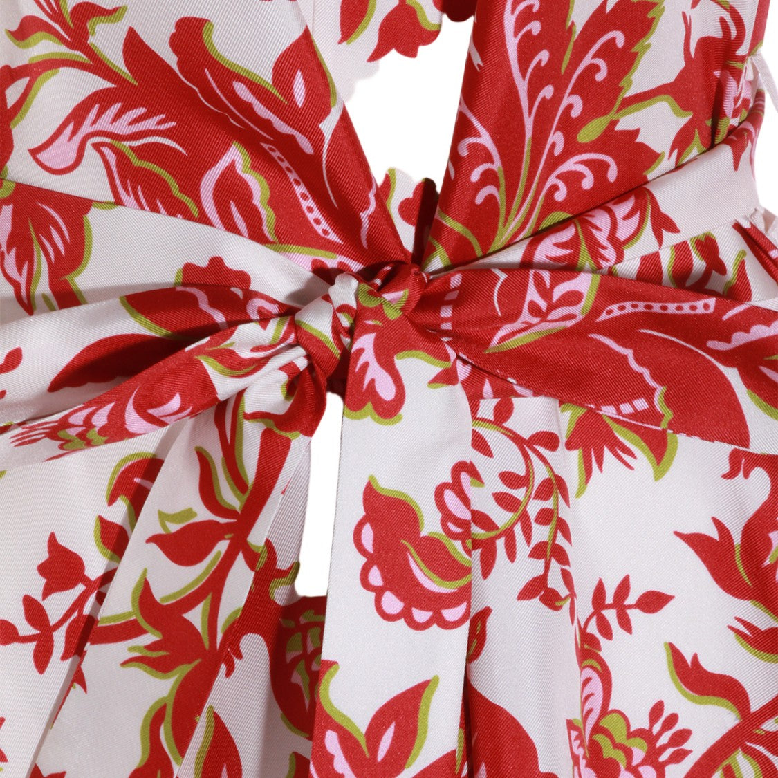 Etro Floral Mini Dress With V-Neckline
