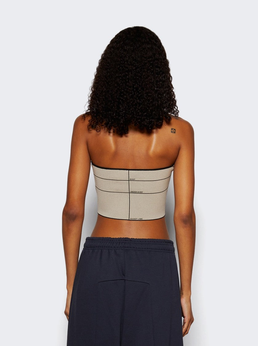 Vetements Mannequin Knitted Top Beige