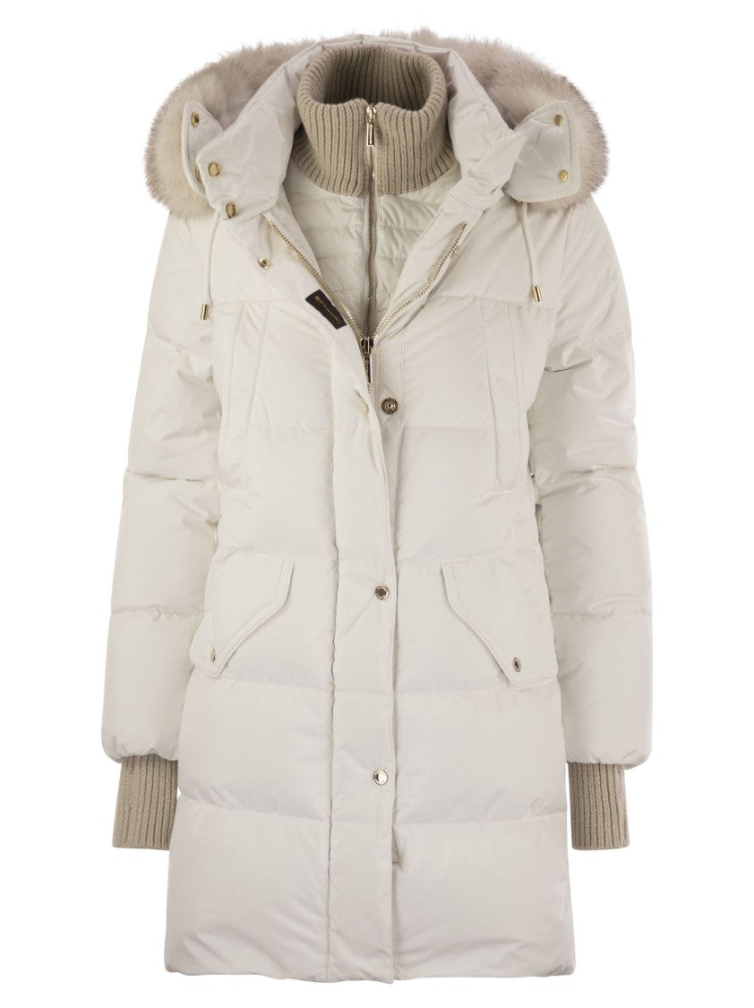 Moorer Talassa-Stp - Long Down Jacket With Hood