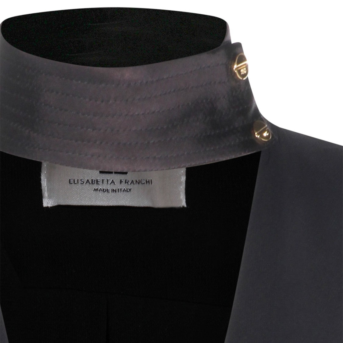 Elisabetta Franchi Tailored Black Shirt