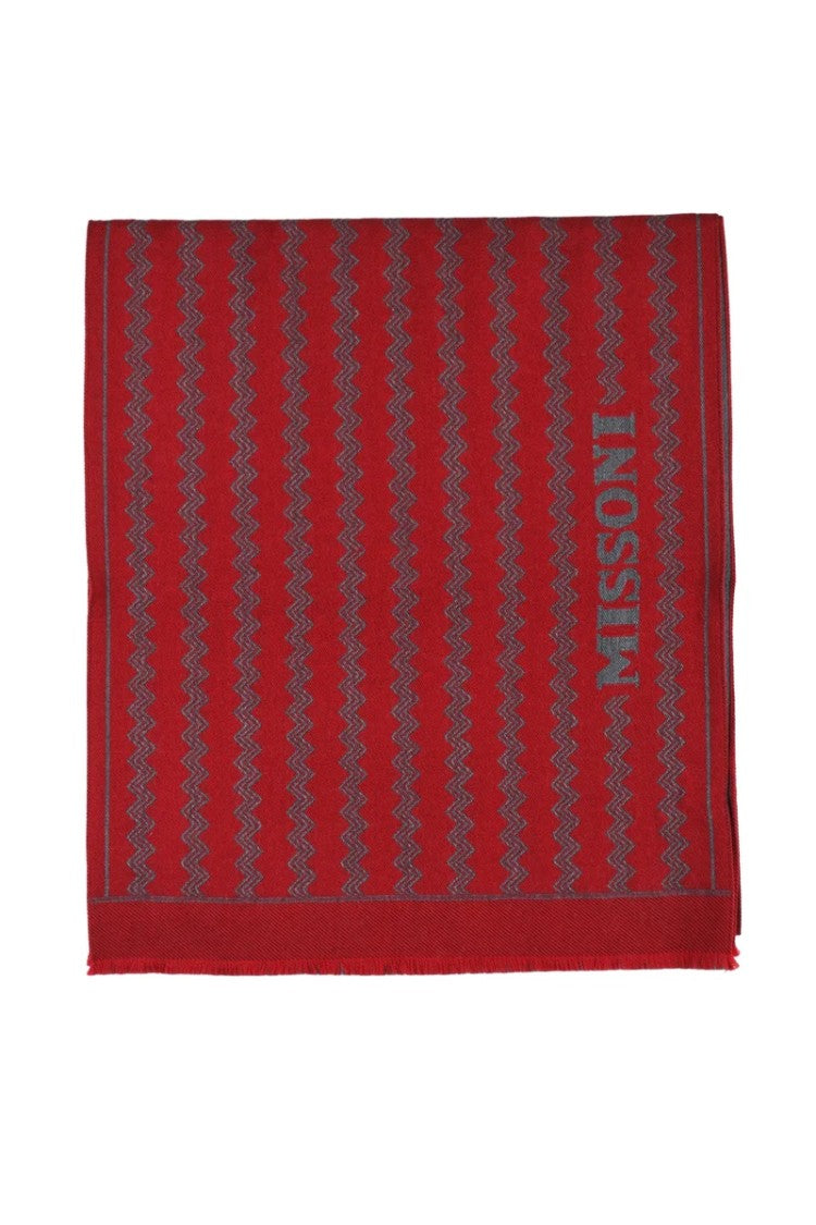 Missoni Red Wool Scarf