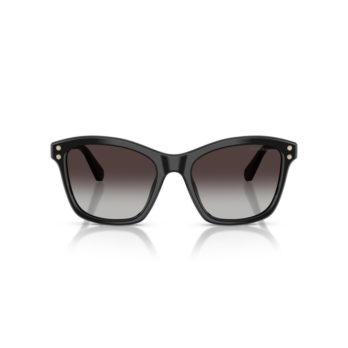 Swarovski 0Sk6063 Bold Square Frame Sunglasses With Crystal Embellishments