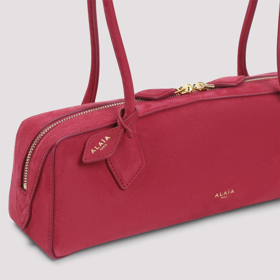 Alaïa Medium Shoulder Bag In Smooth Calf Leather With Golden Hardware