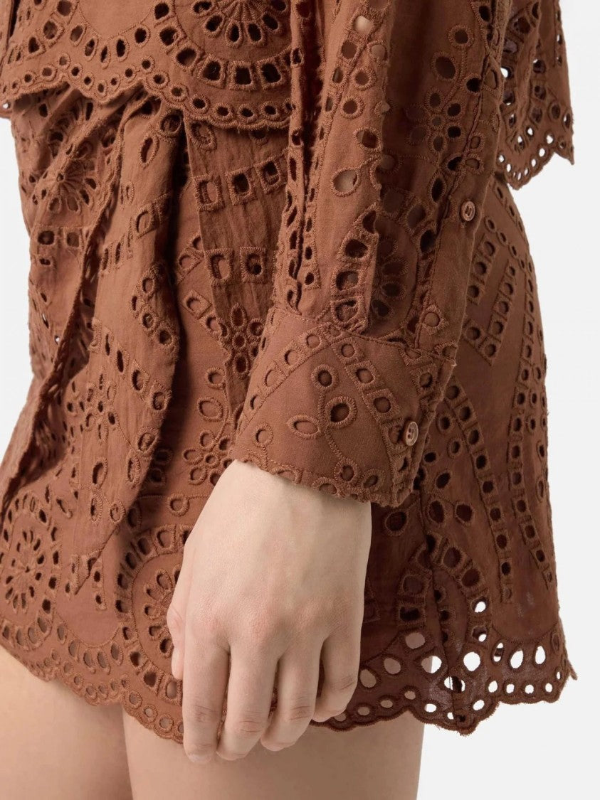 Mc2 Saint Barth Intricate Eyelet Embroidery Two-Piece Set