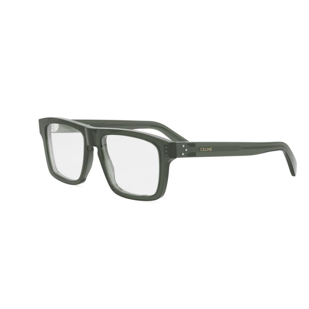 Celine Cl50160i Bold Rectangular Green Eyeglasses