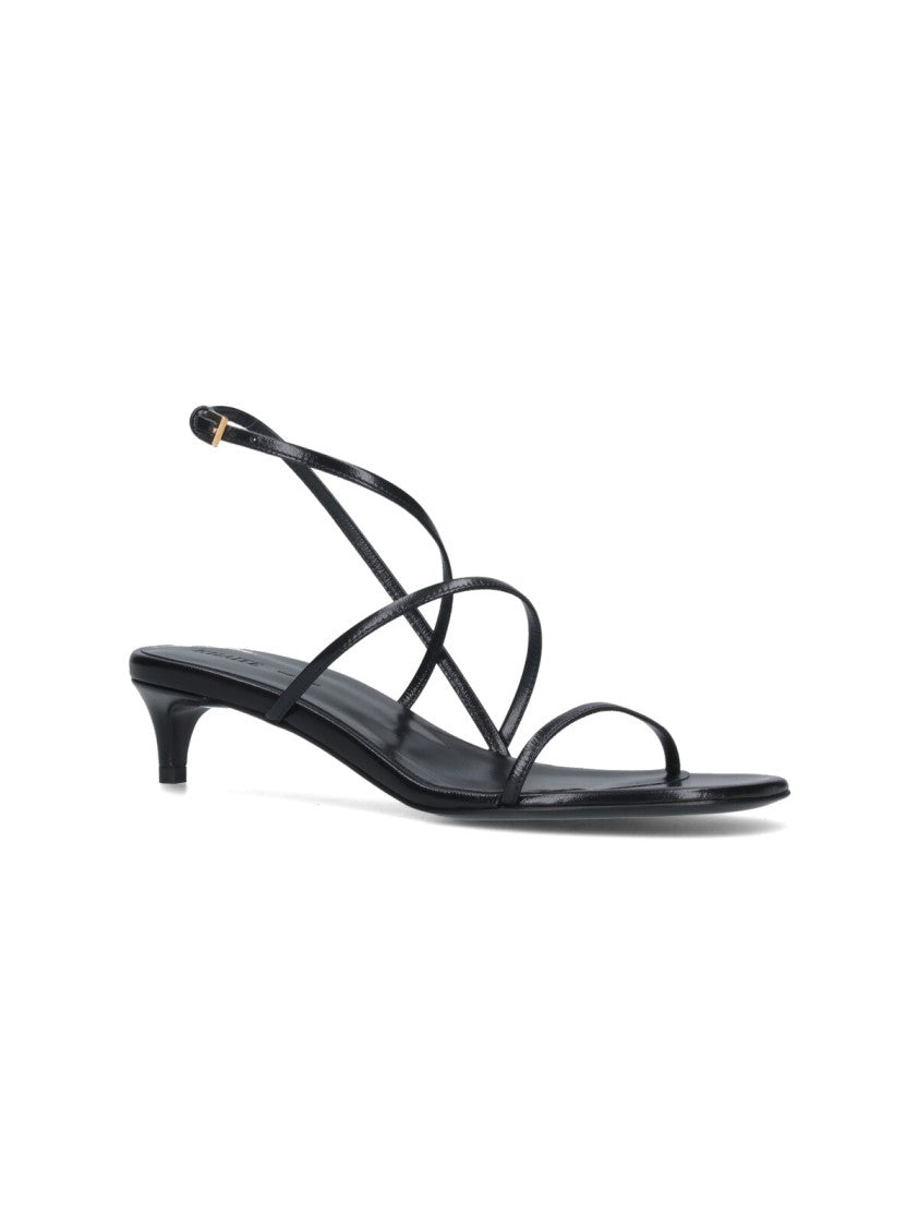 Khaite "Loop" Sandals – Black