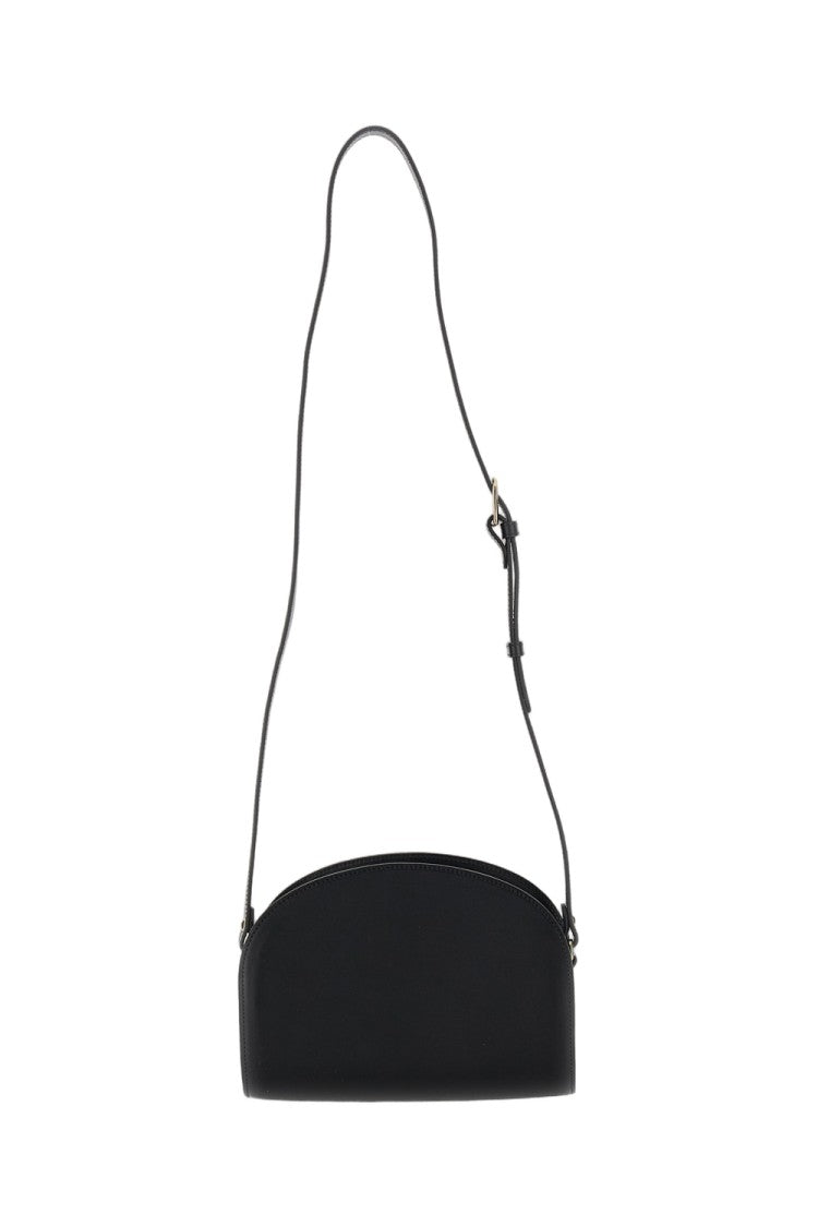 A.P.C. Satin-Finish Semi-Circular Shoulder Bag