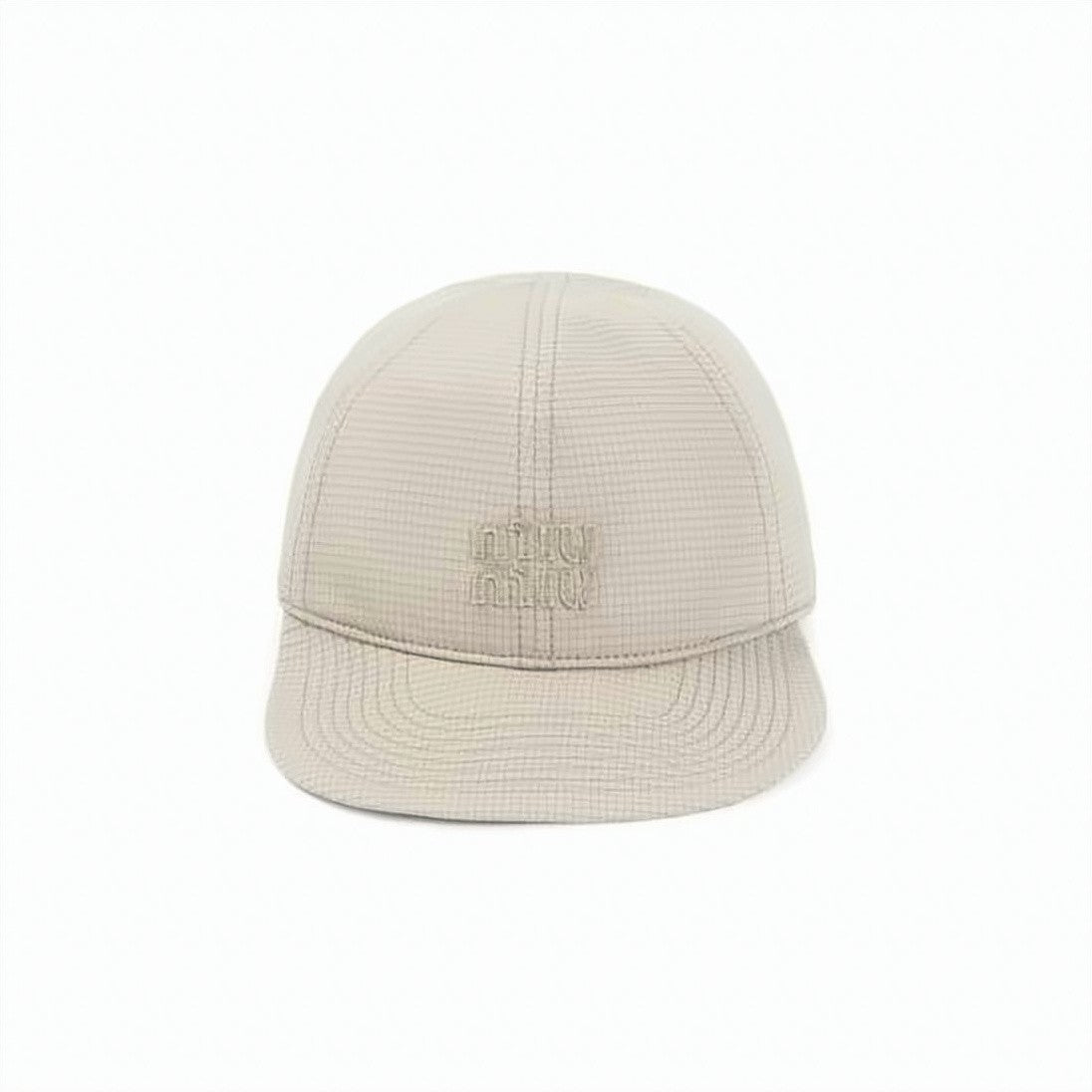 Miu Miu Structured Baseball Cap With Tonal Logo And Adjustable Strap