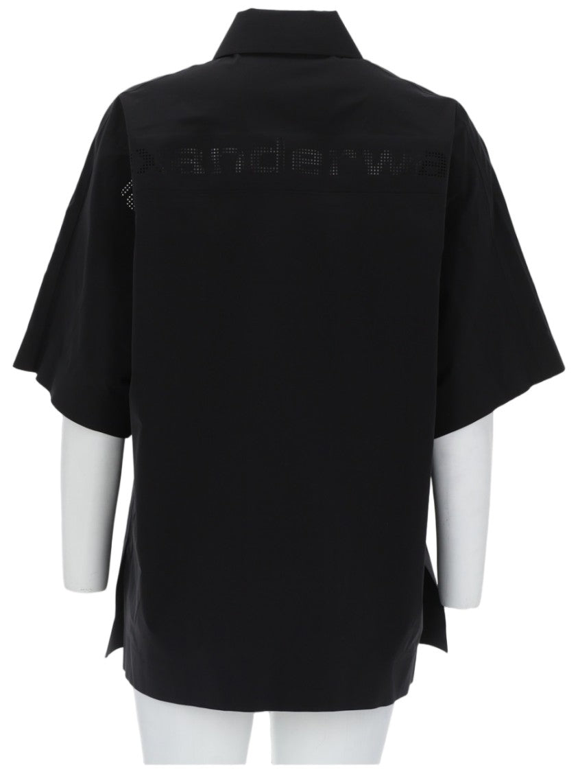Alexander Wang Boxy Loose Fit Short Wide Sleeve Shirt