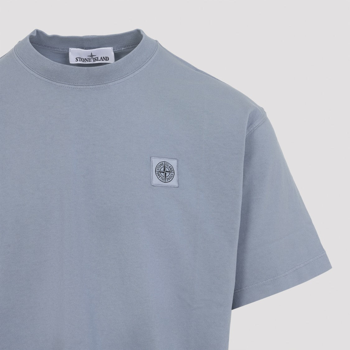 Stone Island Dark Blue Cotton Short Sleeves T-Shirt