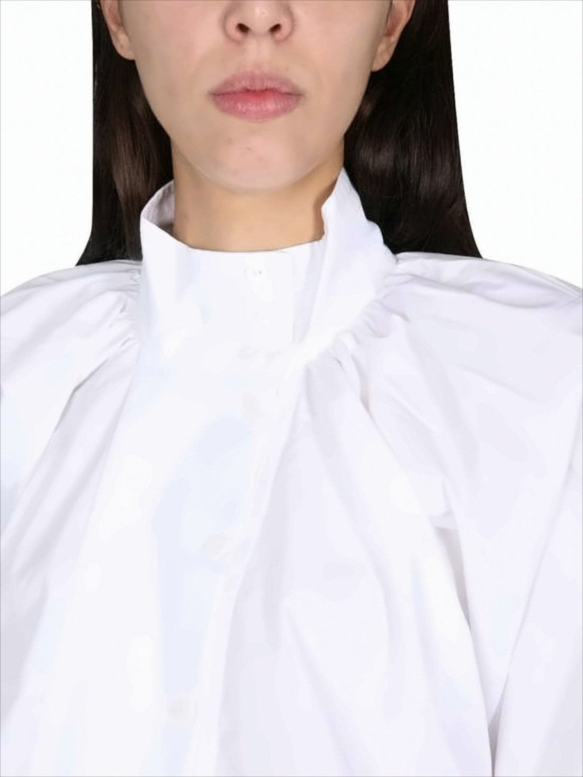 Patou Voluminous White Cotton Shirt