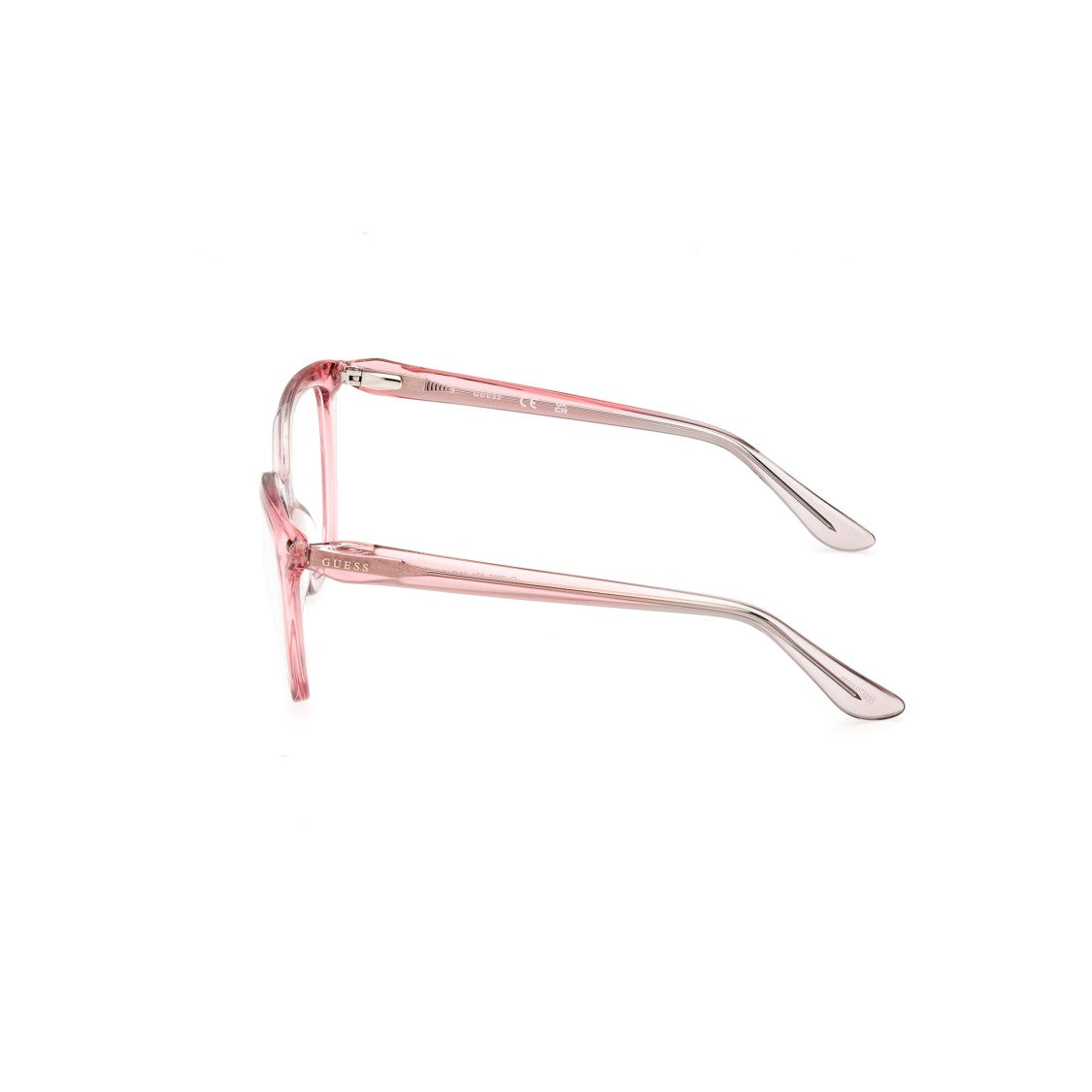 Guess Gu2965 55074 Translucent Pink Square-Frame Eyeglasses