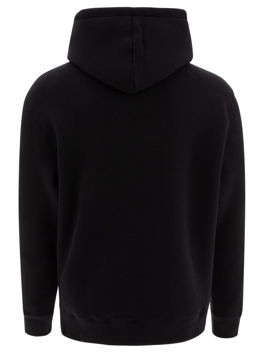 Maison Kitsuné Classic Black Pullover Hoodie With Fox Emblem