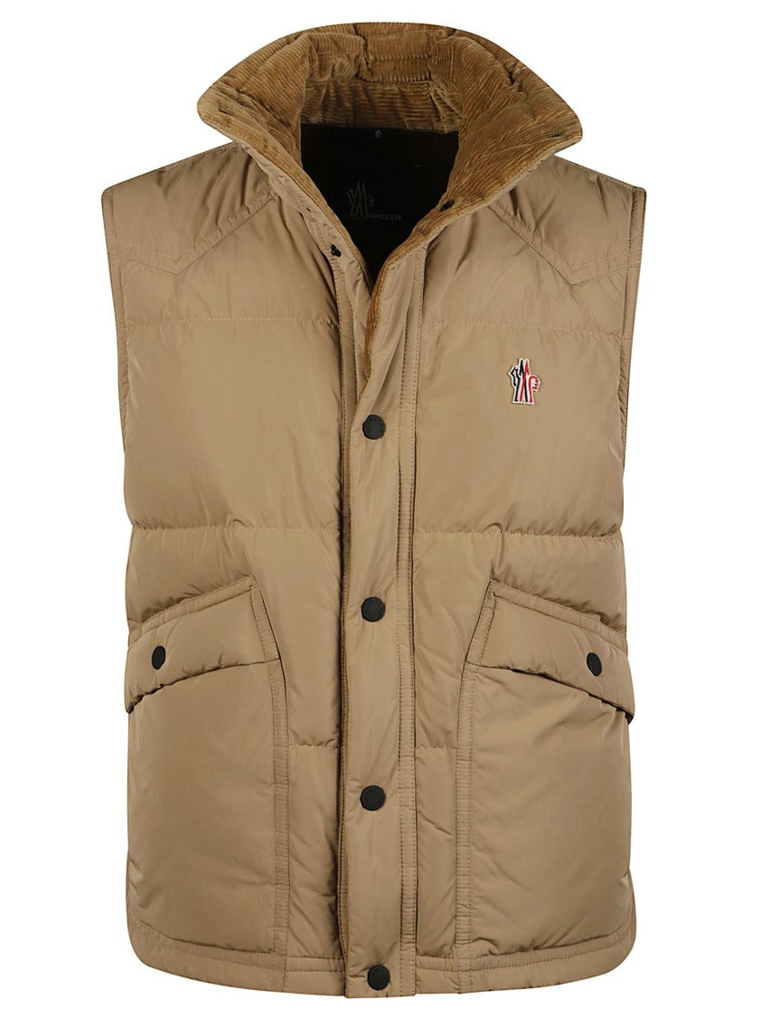 Moncler Grenoble Evans Corduroy-Lined Quilted Padded Vest