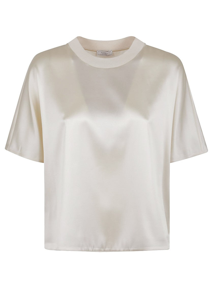 Peserico Silk Blend Short Sleeve Shirt