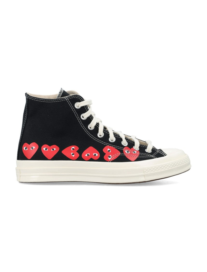 Comme Des Garçons X Converse Multi Heart Hi Top Sneakers