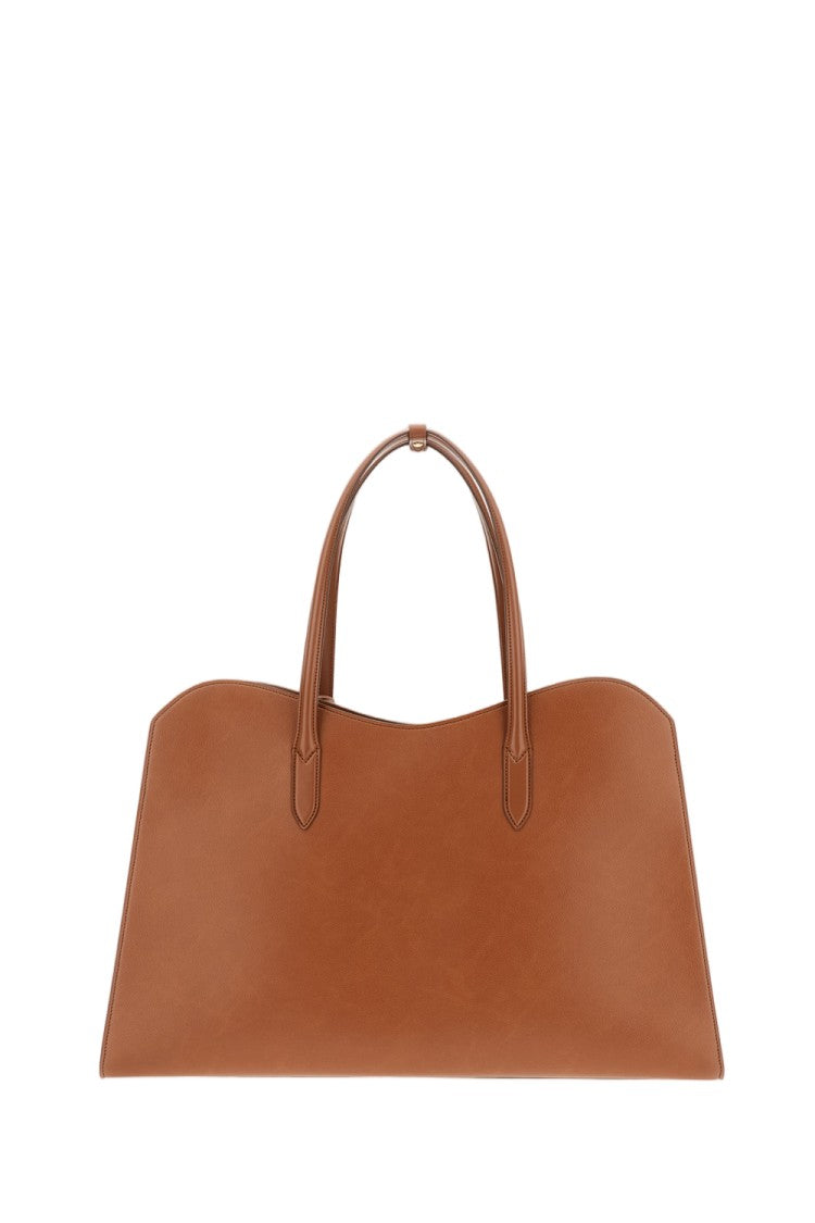 Stella Mccartney Brown Ryder Grainy Vegan Leather Weekend Bag
