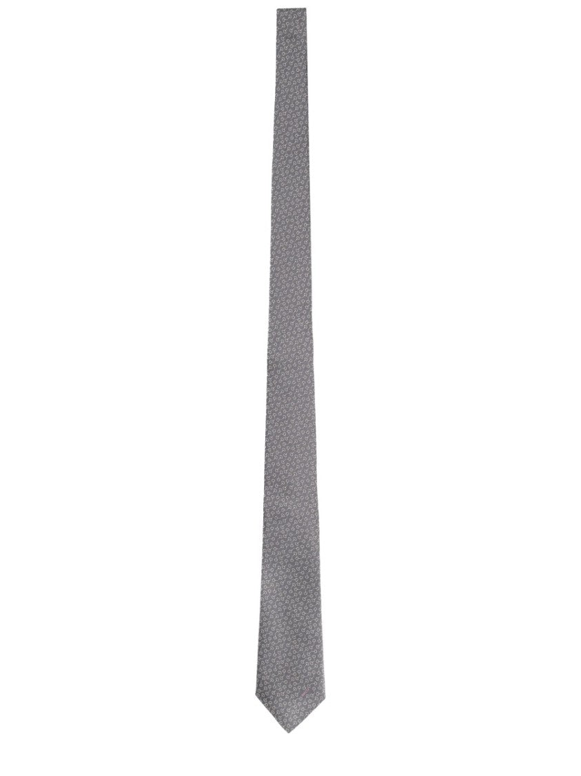 Gucci Intricate Patterned Pointed Silk Tie