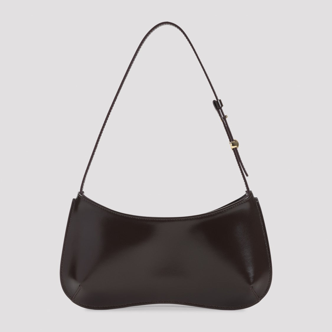 Jacquemus Brown Calf Leather Handbag With Adjustable Strap