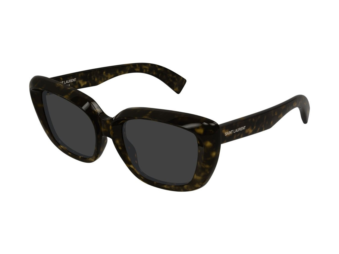 Saint Laurent Sl 857 Bold Tortoiseshell Oversized Square Sunglasses
