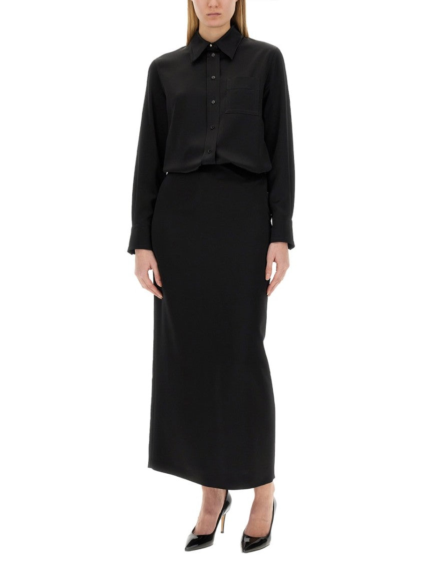 Lanvin Crepe De Chine Shirt With Button-Down Front