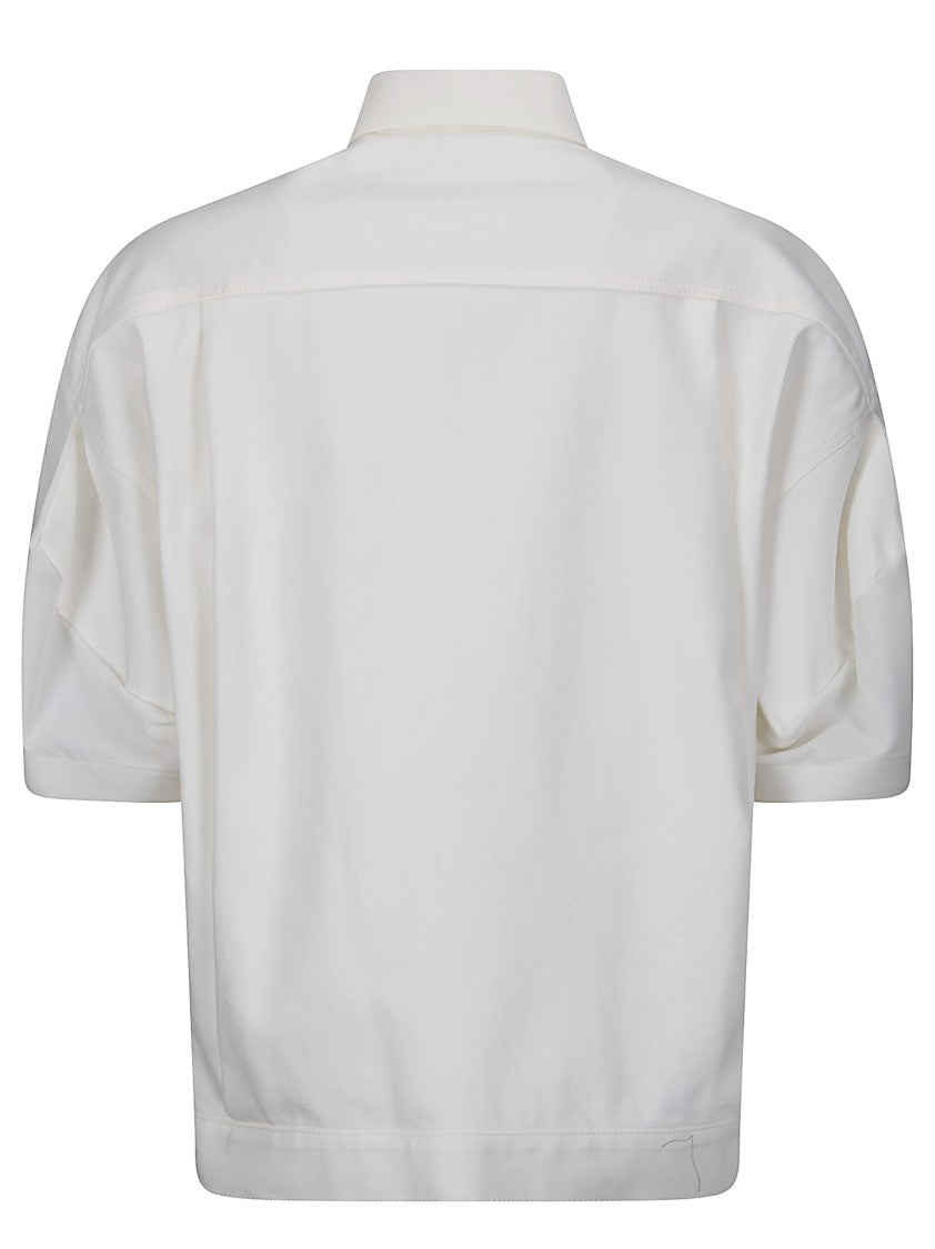Sacai Structured Denim And Suiting Contrast Shirt