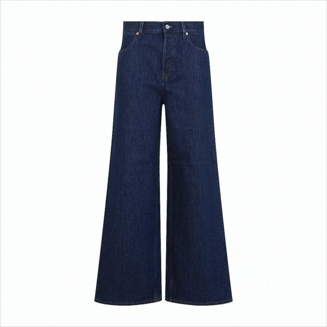 Gucci Wide-Leg Denim Trousers With High Waist