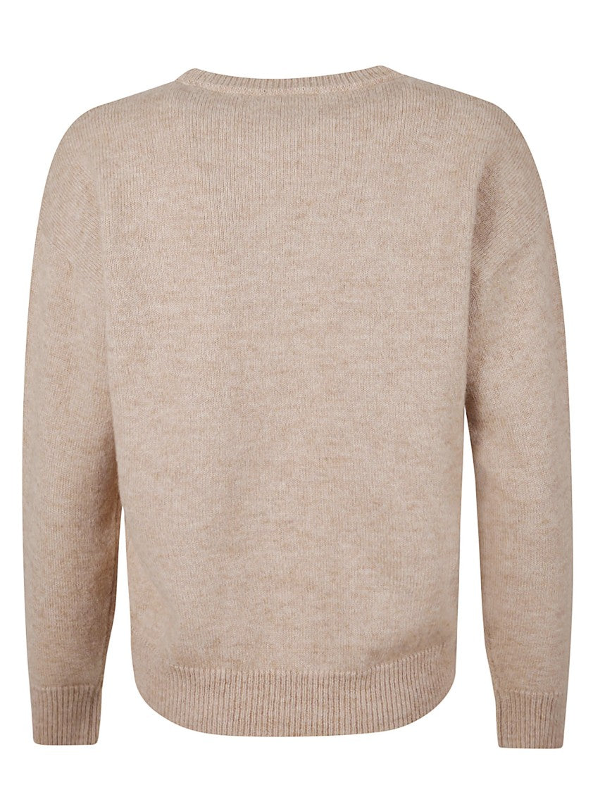 Peserico Cashmere Lurex-Embellished Sweater With Diamond Pattern