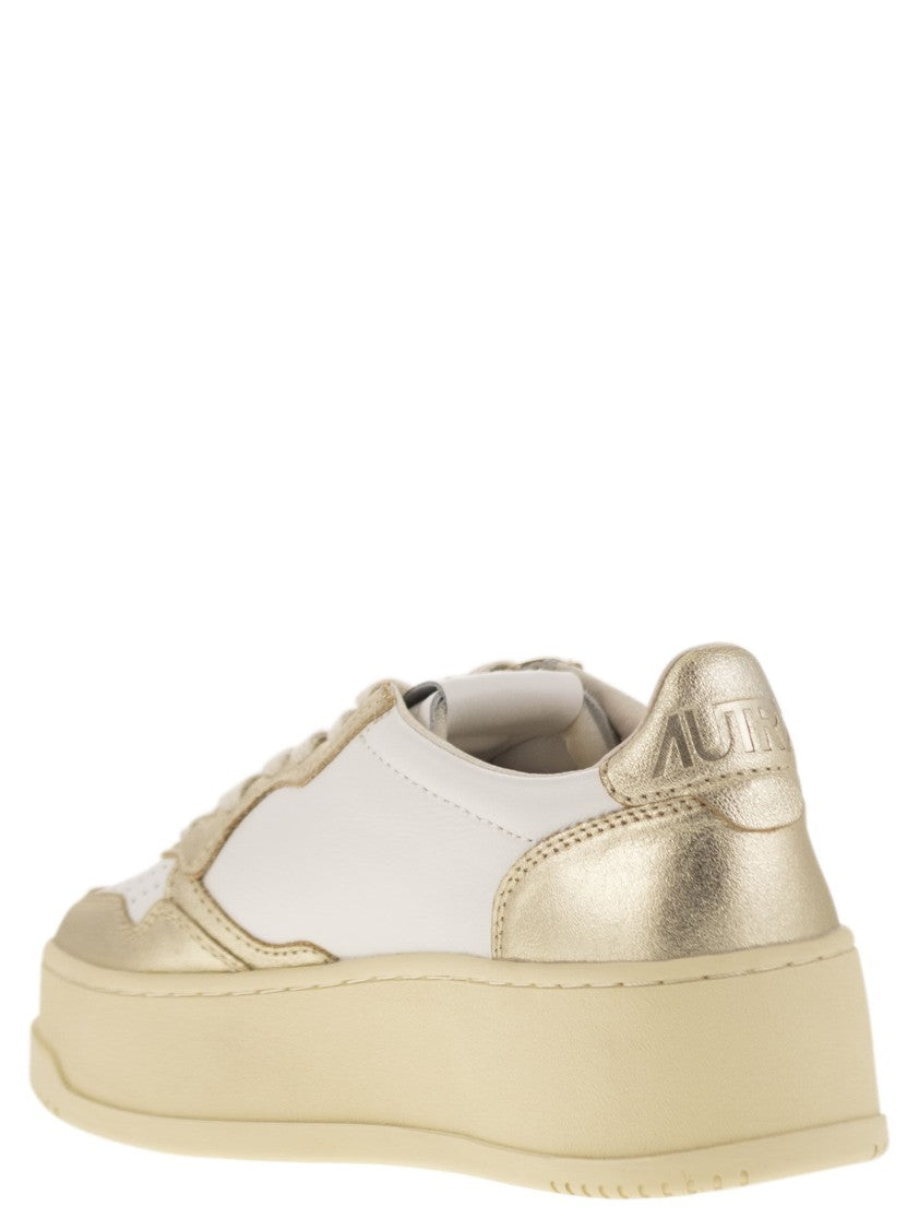 Autry Medalist Platform - Leather Trainers